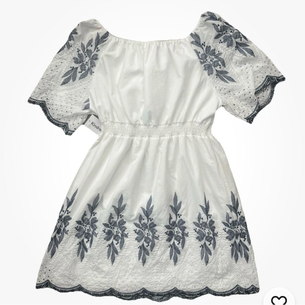 Kindred Anthropologie Dress Women 3X Peasant Boho Nautical Cottagecore Coastal
